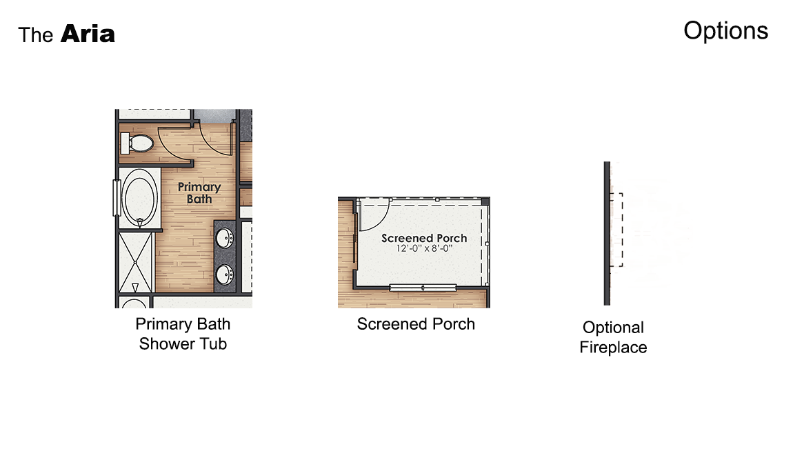 The Aria is a 3-bedroom, 2-bathroom home with 1,618 square feet of open living space. Its centerpiece is the showstopper kitchen, This one-level floor plan is perfect for entertaining or relaxing in style.