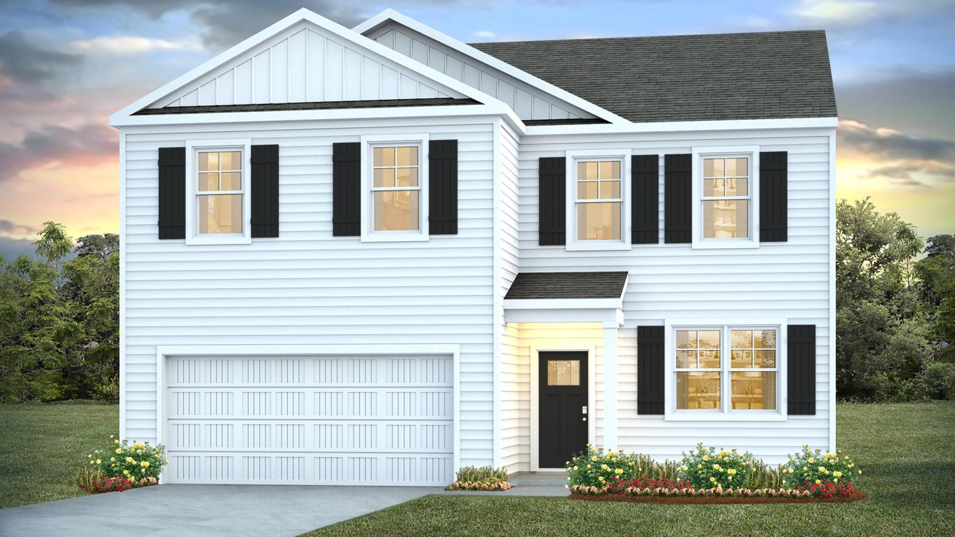 The Galen is one of the two-story floorplans in our Saunders Village community in Rieglewood, North Carolina Inside this spacious 4 bedroom, 2.5 bathroom home, you'll find 2,338 square feet of living space and a 2-car garage.