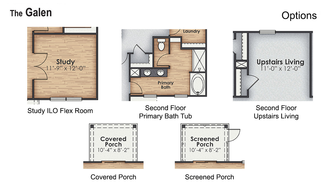 The Galen is one of the two-story floorplans in our Saunders Village community in Rieglewood, North Carolina Inside this spacious 4 bedroom, 2.5 bathroom home, you'll find 2,338 square feet of living space and a 2-car garage.