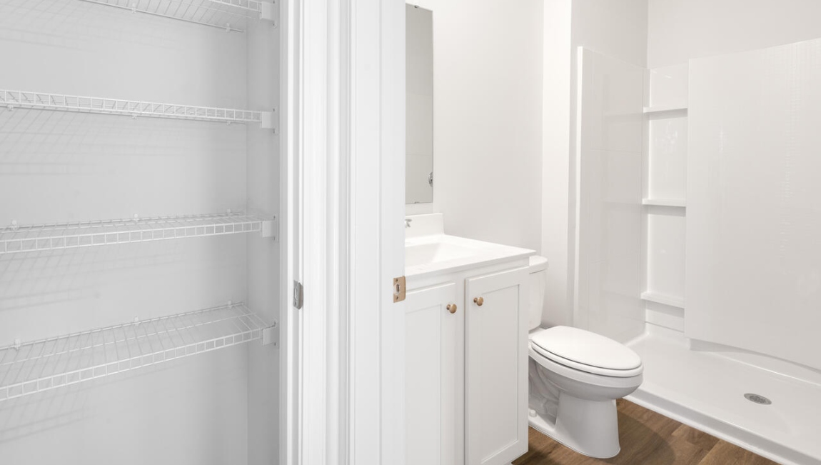 The 2nd floor offers an primary oasis with walk-in shower, dual vanity and massive walk-in closet offering everything you could have hoped for in your new home