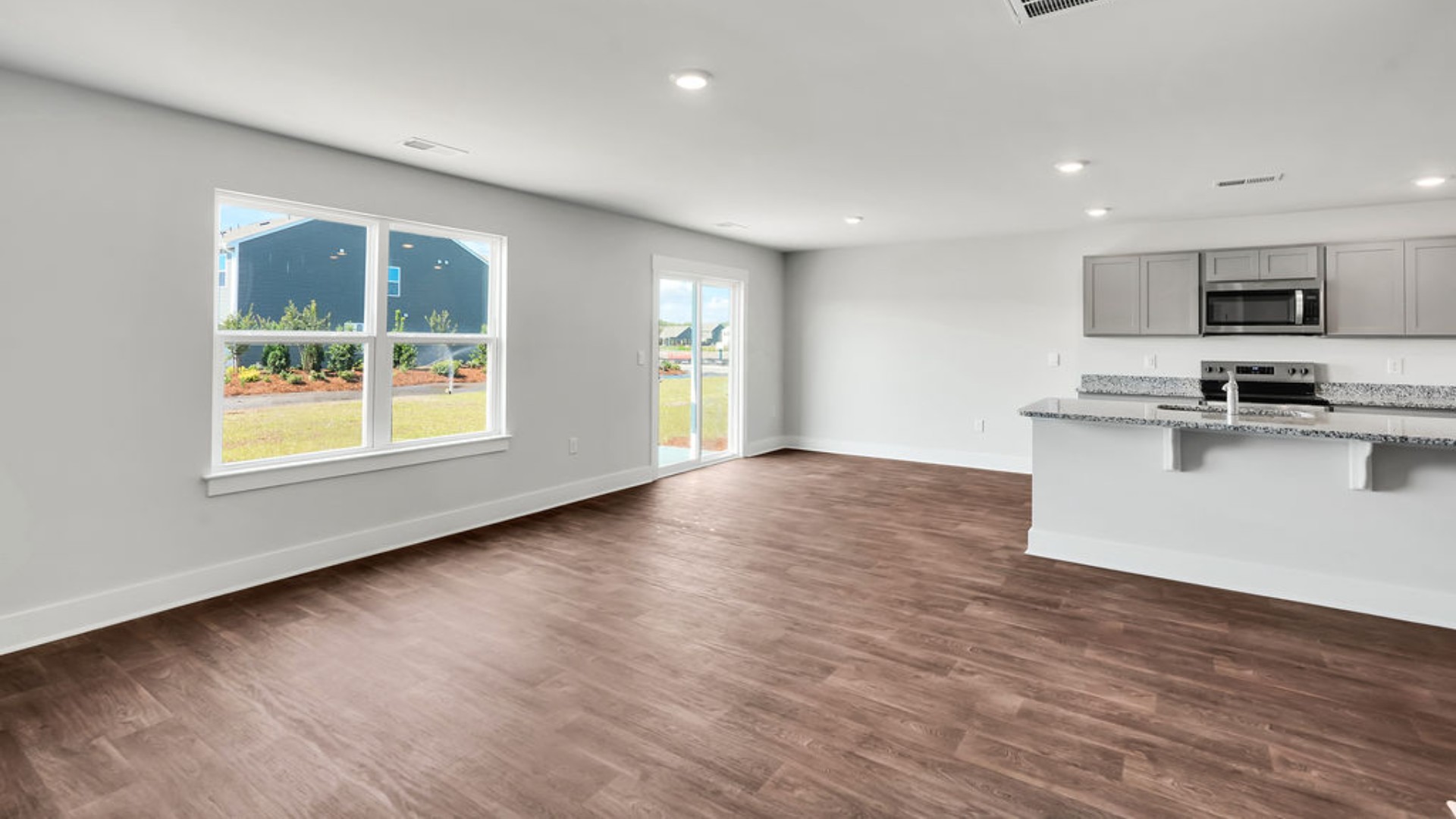 The living area is an open concept, where your kitchen, living, and dining areas blend seamlessly into a space perfect for everyday living and entertaining.