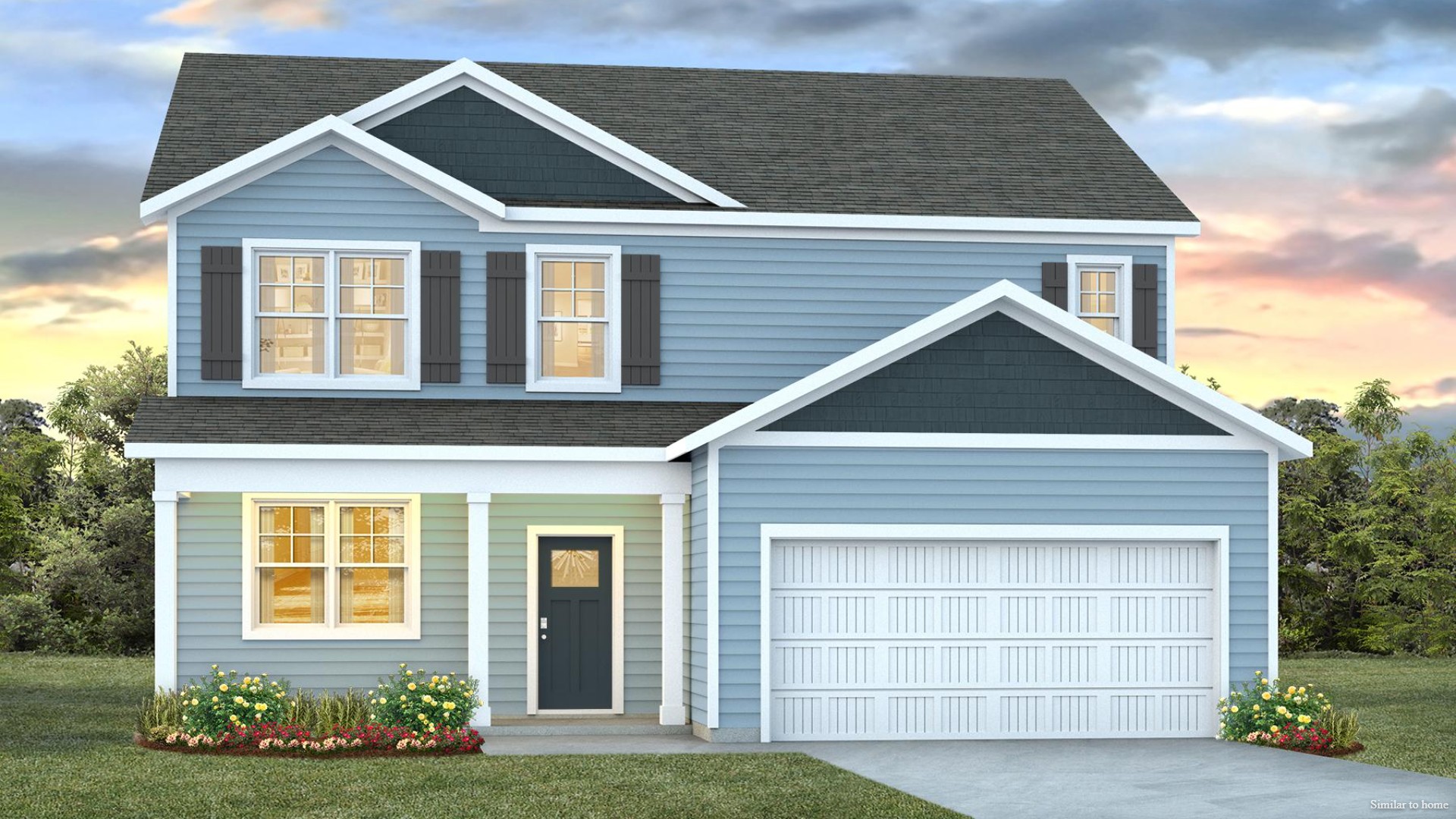 The Elle is one of our two-story floorplans in Saunders Village, located in Riegelwood, North Carolina. Inside this 5 bedroom, 3.5 bathroom home, you’ll find 2,713 square feet of comfortable living.