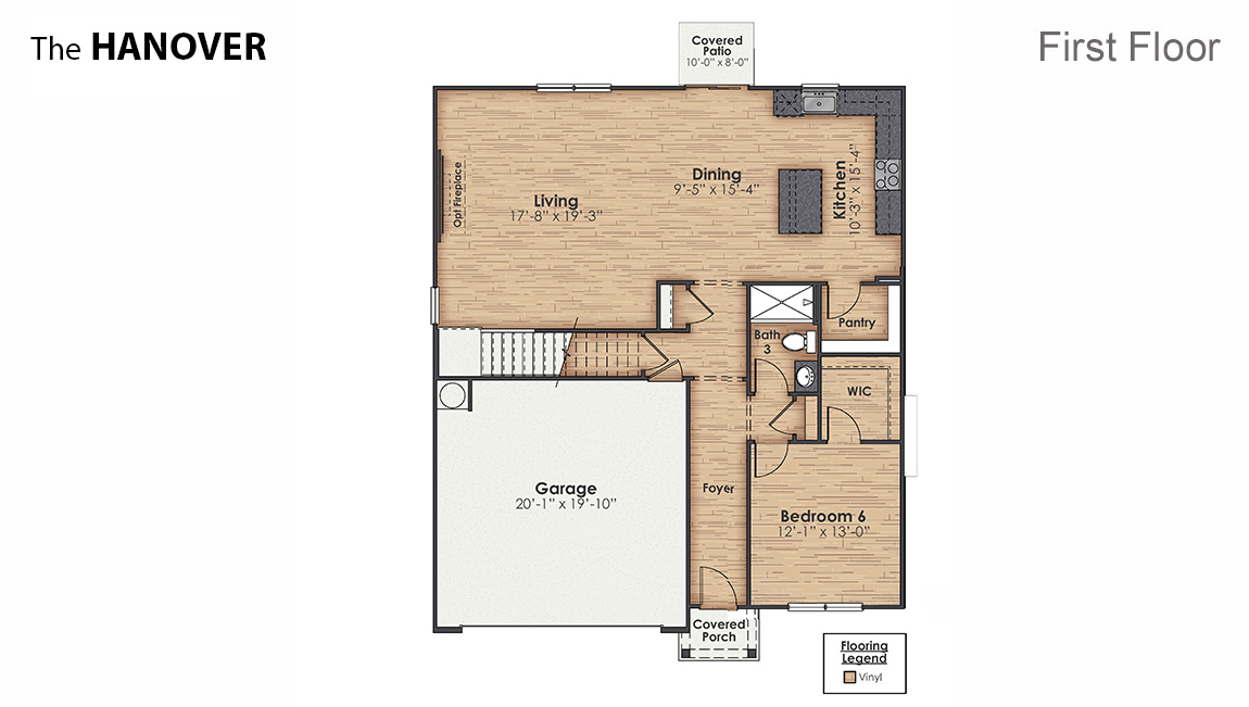 Inside this 4 bedroom, 2.5-bathroom home, you’ll find 2,804 square feet of comfortable living. The open concept layer connects the home beautifully, where the inviting foyer greats you upon entering the home and opens you to the large flex space that could make the perfect home office or den.