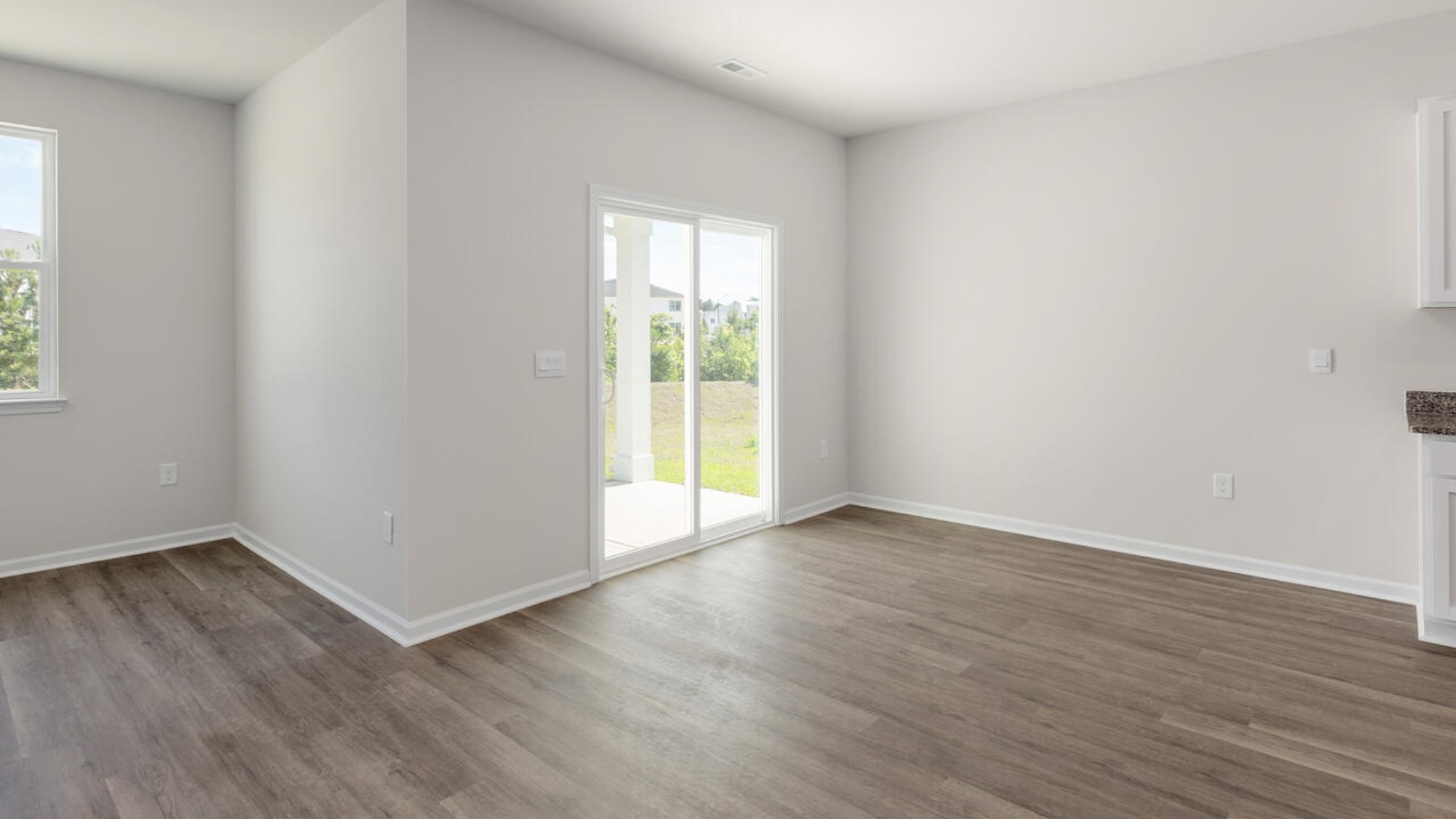 The Cali is a stylish single-story home offering four bedrooms and two baths across 1,774 square feet, ideal for all families. An open-concept layout integrates the kitchen, dining, and living areas - enhanced by beautiful cabinetry granite countertops, and stainless-steel appliances.