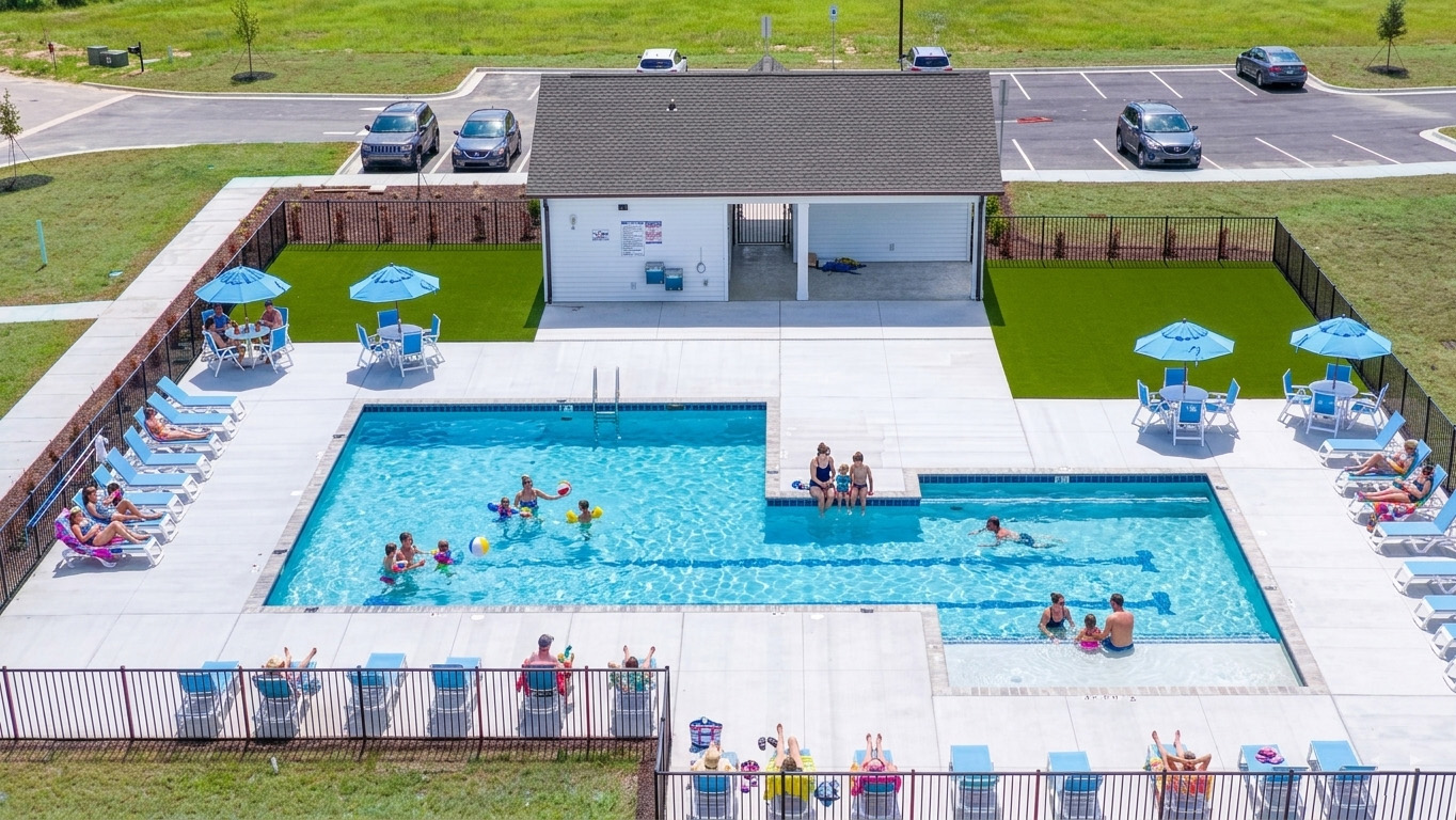 A fantastic addition to the Vineyard Trail community for our Homeowners! The exciting lineup of amenities that will include A Swimming Pool, Open Air Pavilion with playroom and turf lawn for cornhole toss.