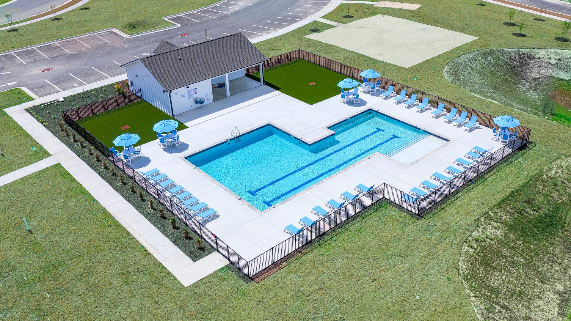 A fantastic addition to the Vineyard Trail community for our Homeowners! The exciting lineup of amenities that will include A Swimming Pool, Open Air Pavilion with playroom and turf lawn for cornhole toss.