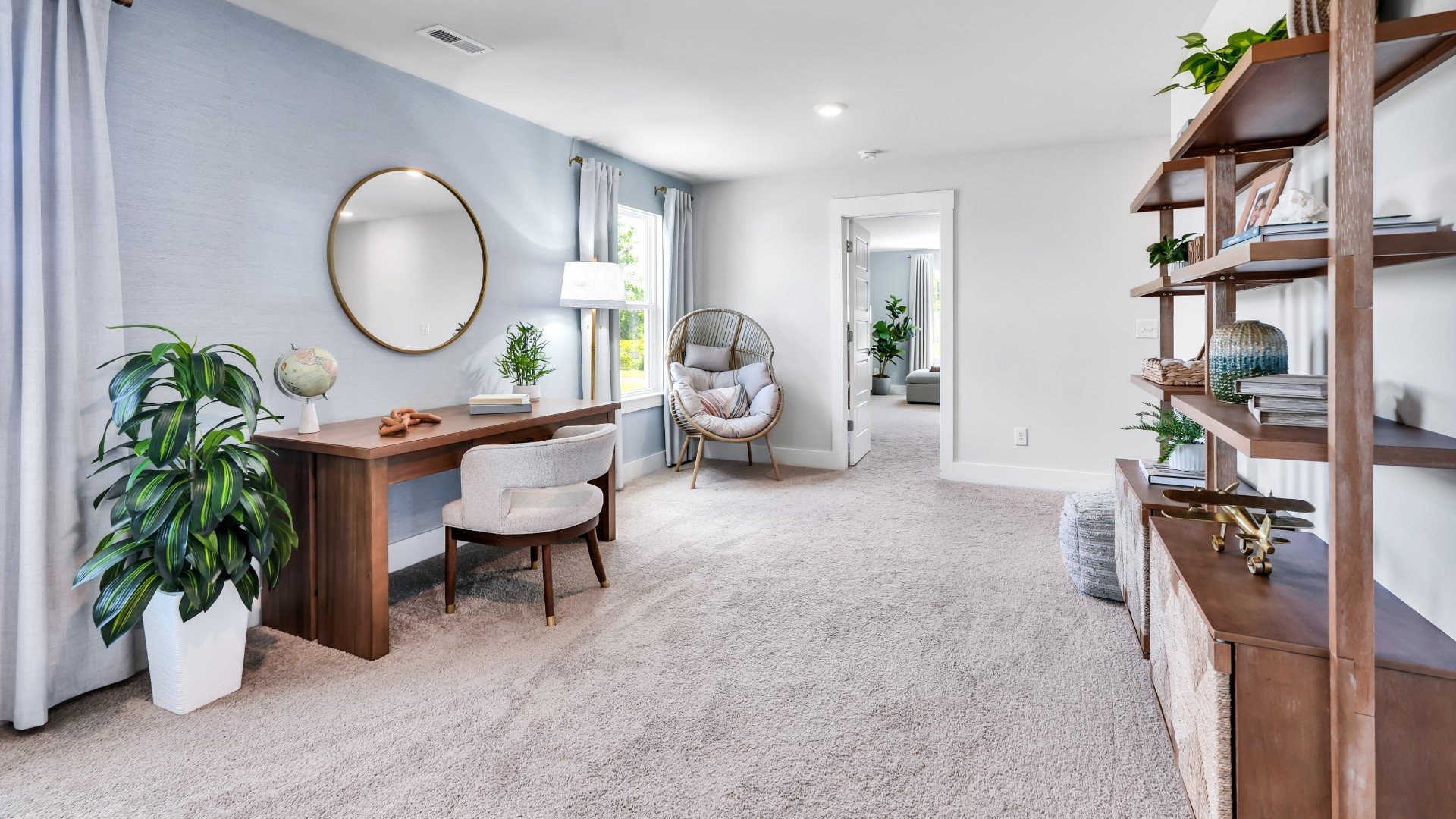 In every bedroom you’ll have carpeted floors and a closet in each room. Whether these rooms become bedrooms, office spaces, or other bonus rooms, there is sure to be comfort.