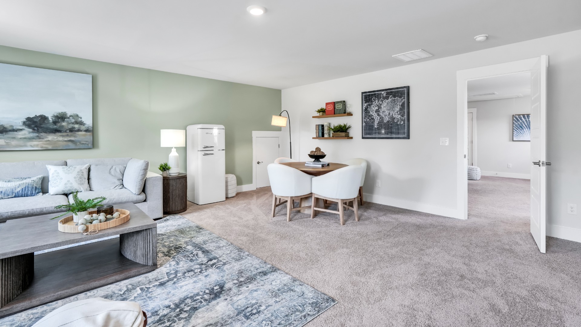 In every bedroom you’ll have carpeted floors and a closet in each room. Whether these rooms become bedrooms, office spaces, or other bonus rooms, there is sure to be comfort.
