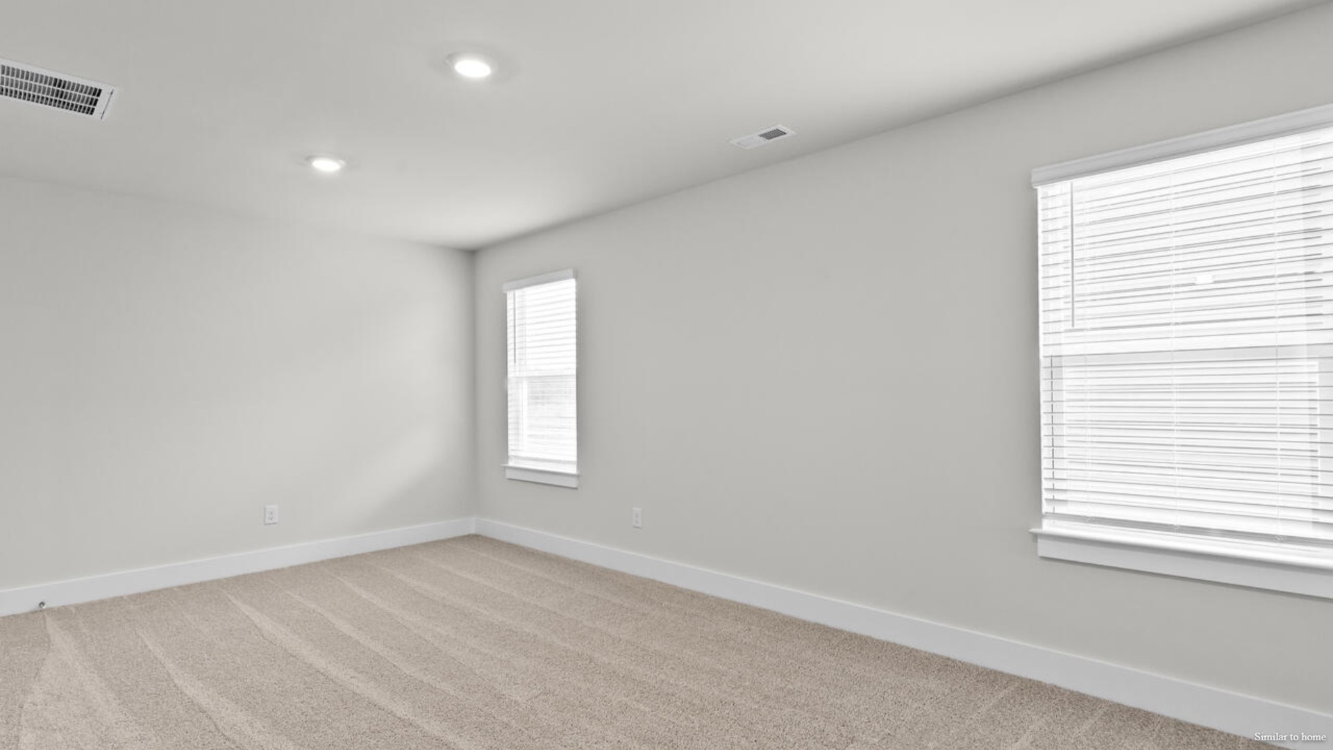 In every bedroom you’ll have carpeted floors and a closet in each room. Whether these rooms become bedrooms, office spaces, or other bonus rooms, there is sure to be comfort.