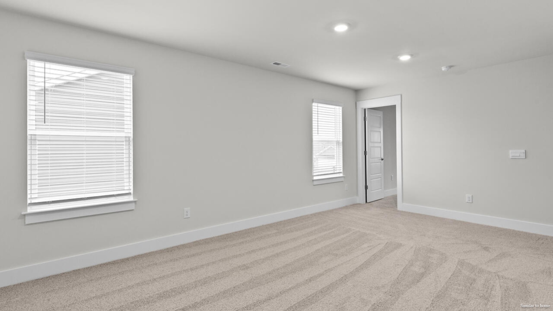 In every bedroom you’ll have carpeted floors and a closet in each room. Whether these rooms become bedrooms, office spaces, or other bonus rooms, there is sure to be comfort.