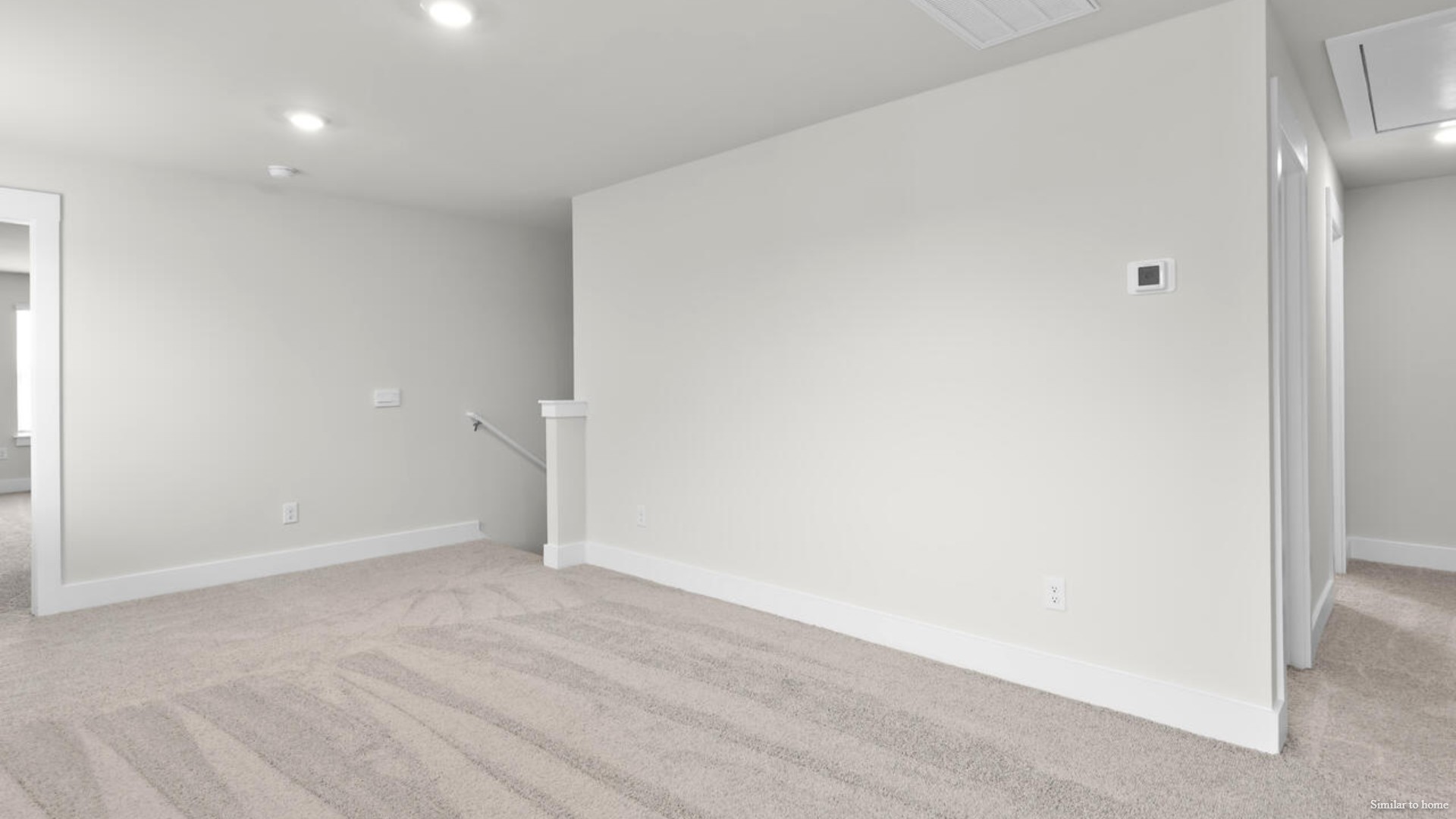 In every bedroom you’ll have carpeted floors and a closet in each room. Whether these rooms become bedrooms, office spaces, or other bonus rooms, there is sure to be comfort.