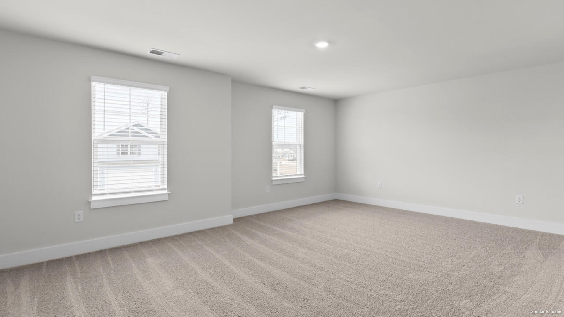In every bedroom you’ll have carpeted floors and a closet in each room. Whether these rooms become bedrooms, office spaces, or other bonus rooms, there is sure to be comfort.