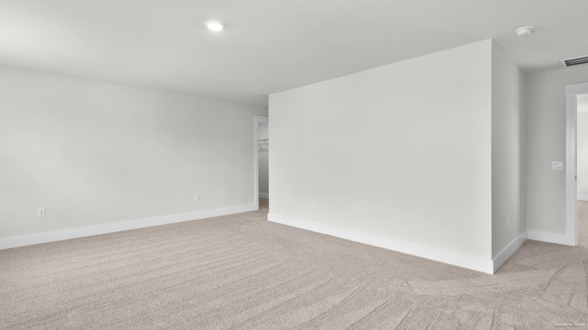 In every bedroom you’ll have carpeted floors and a closet in each room. Whether these rooms become bedrooms, office spaces, or other bonus rooms, there is sure to be comfort.