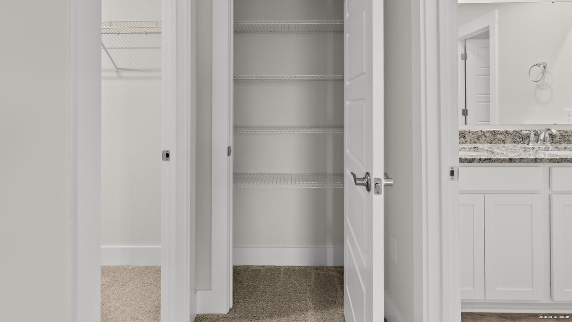 There is a secondary primary bedroom with bathroom.