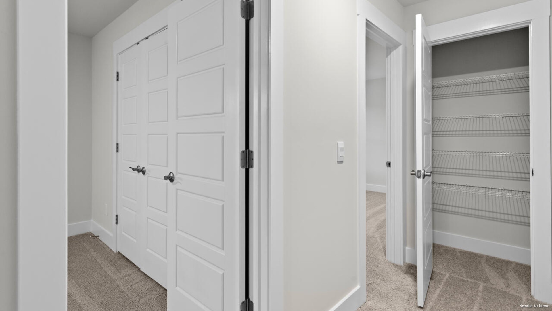 In every bedroom you’ll have carpeted floors and a closet in each room. Whether these rooms become bedrooms, office spaces, or other bonus rooms, there is sure to be comfort.