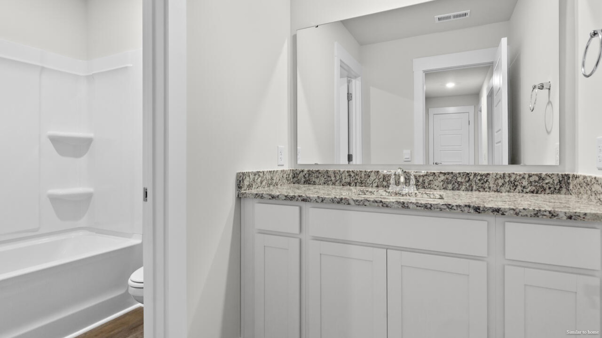 In every bedroom you’ll have carpeted floors and a closet in each room. Whether these rooms become bedrooms, office spaces, or other bonus rooms, there is sure to be comfort.