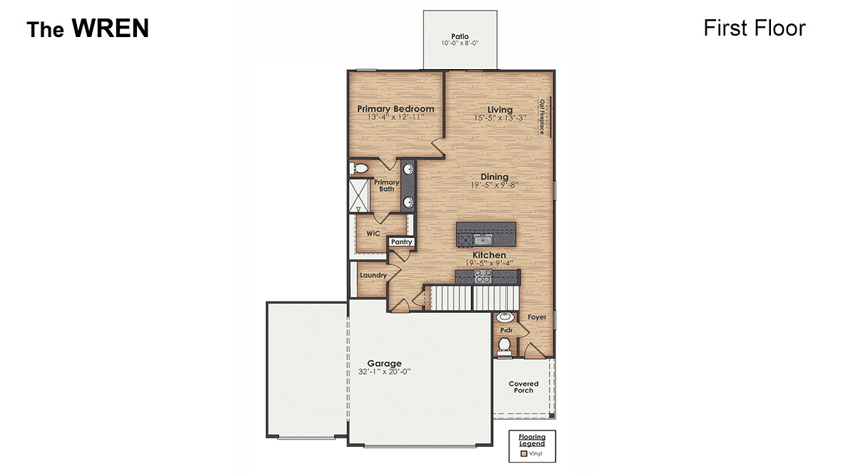 With 2 modern exteriors to choose from, the Wren is sure to turn heads. To top it off, it's one of our floorplans that offers 5 bedrooms, 3.5-4.5 baths and a 3-car garages.
