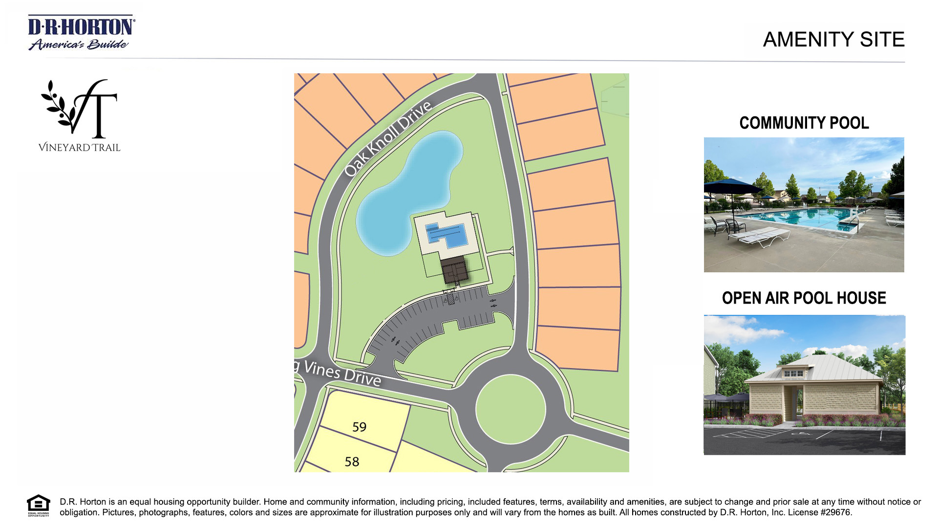 We will offer amenities that include a pool and open-air pavilion