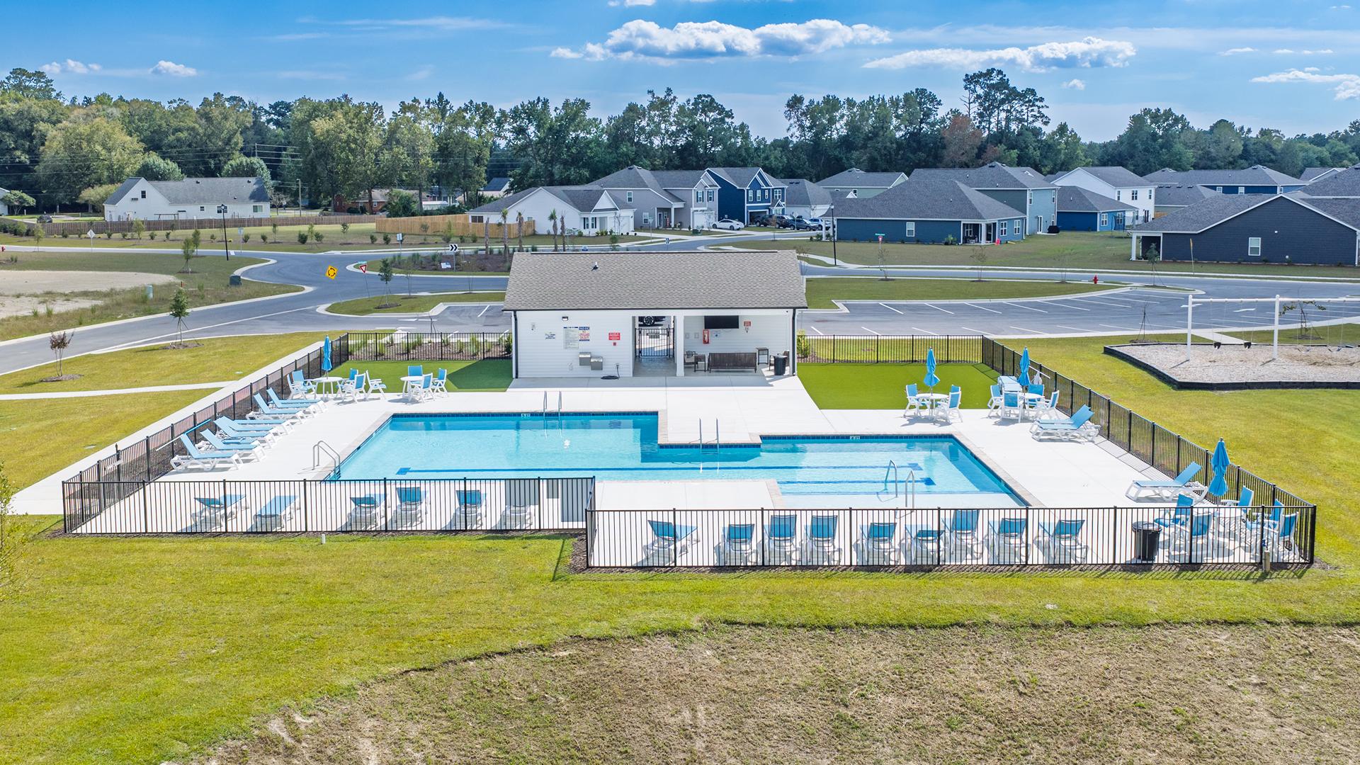 The community amenities, open-air pavilion and swimming pool will serve as a hub for events and social gatherings, fostering a strong sense of community among residents.