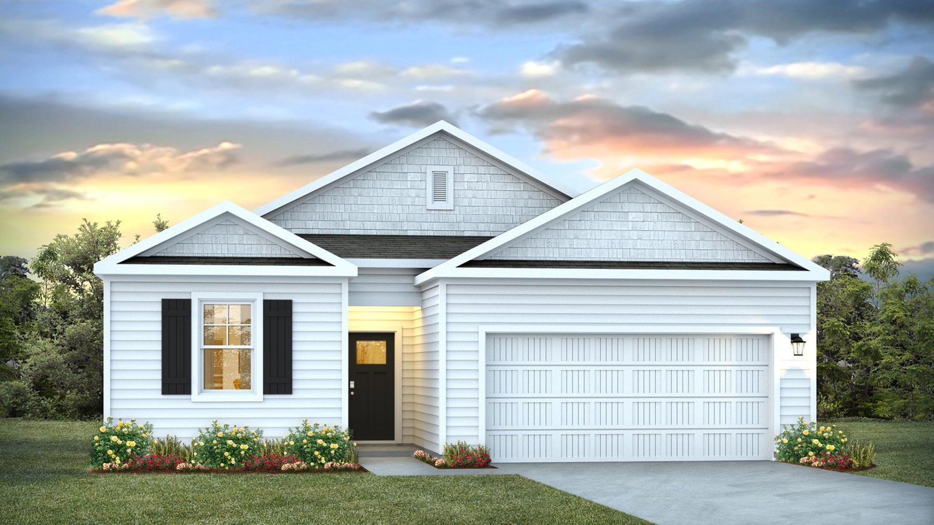 The Macon is a thoughtfully designed single-story home offers 1,343 square feet of comfortable living space with 3 bedrooms and 2 bathrooms, combining simplicity, style, and functionality for modern living.
