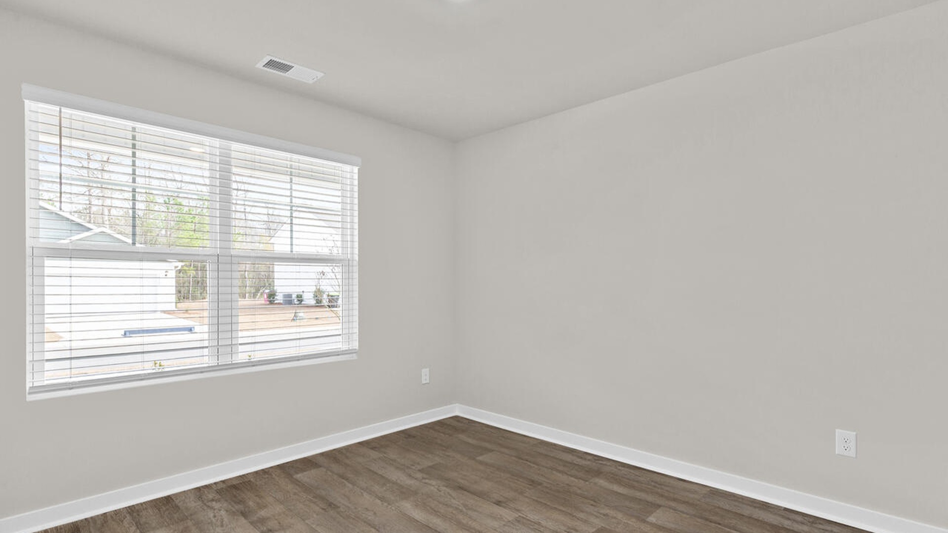 There are three additional bedrooms and full bath. In every bedroom you’ll have vinyl flooring and a closet in each room.
