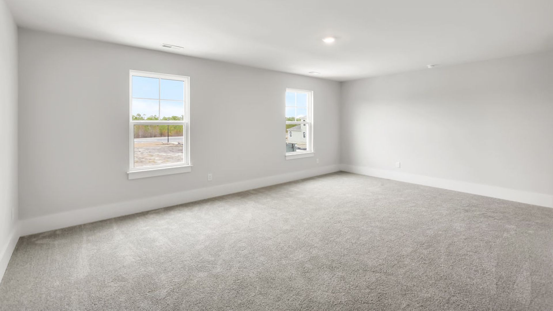 Upstairs, you will find three bedrooms, 2 baths, a large bonus room and loft. In every bedroom you’ll have vinyl floors and a closet in each room. Whether these rooms become bedrooms,