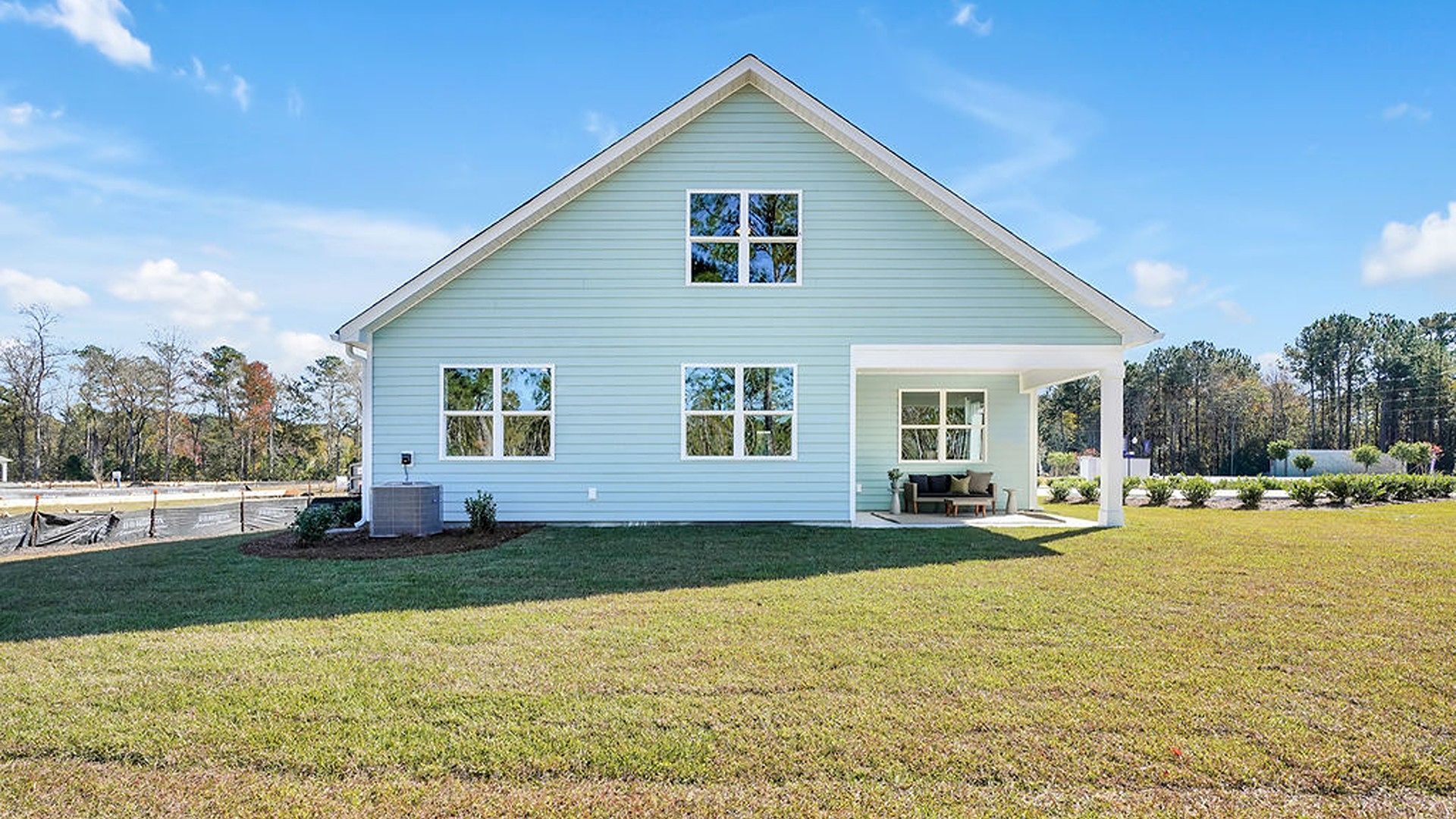 Enjoy the covered patio perfect for entertaining and enjoying eastern North Carolina evenings.