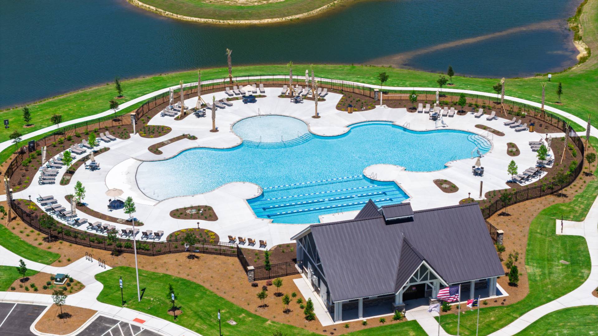 Homeowners will enjoy the future Amenity Center that will include a resort-style pool, clubhouse with kitchen, playground, pickleball courts, fire pit, and pocket park.