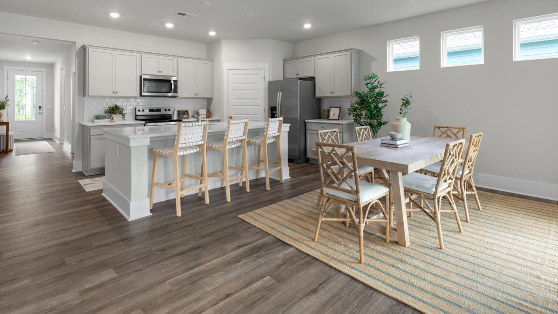 The living area is an open concept, where your kitchen, living, and dining areas blend seamlessly into a space perfect for everyday living and entertaining.