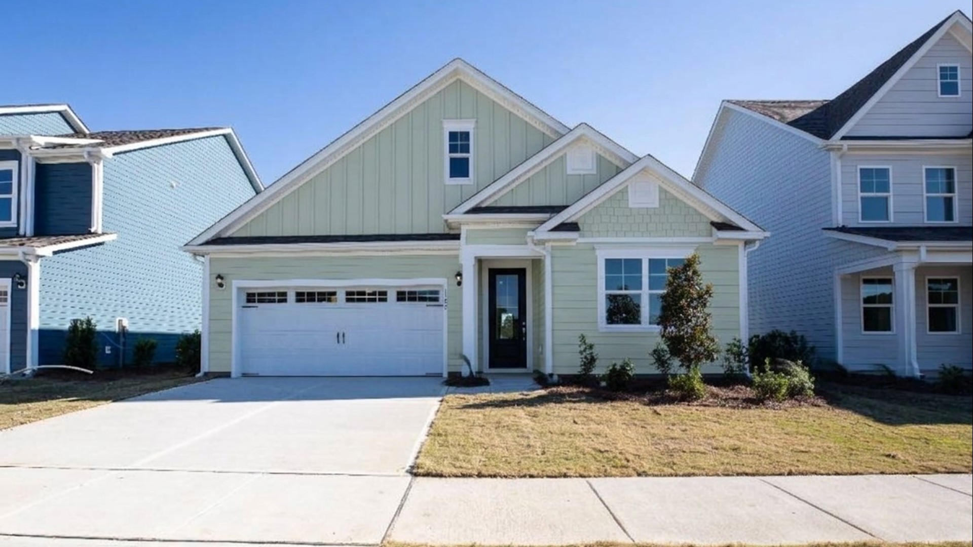The Darby is a beautiful home with 3 bedrooms, 2 full baths and two car garage. This open concept home features 9 ft. ceilings, granite kitchen counter tops, walk-in pantry, over-sized kitchen island, ample storage space, and granite countertops in the bathrooms.