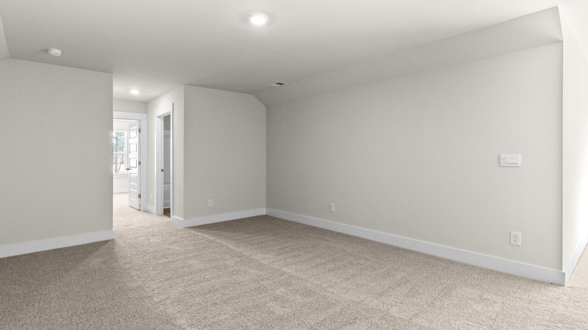 There is an upstairs bonus room, bedroom and bath.
