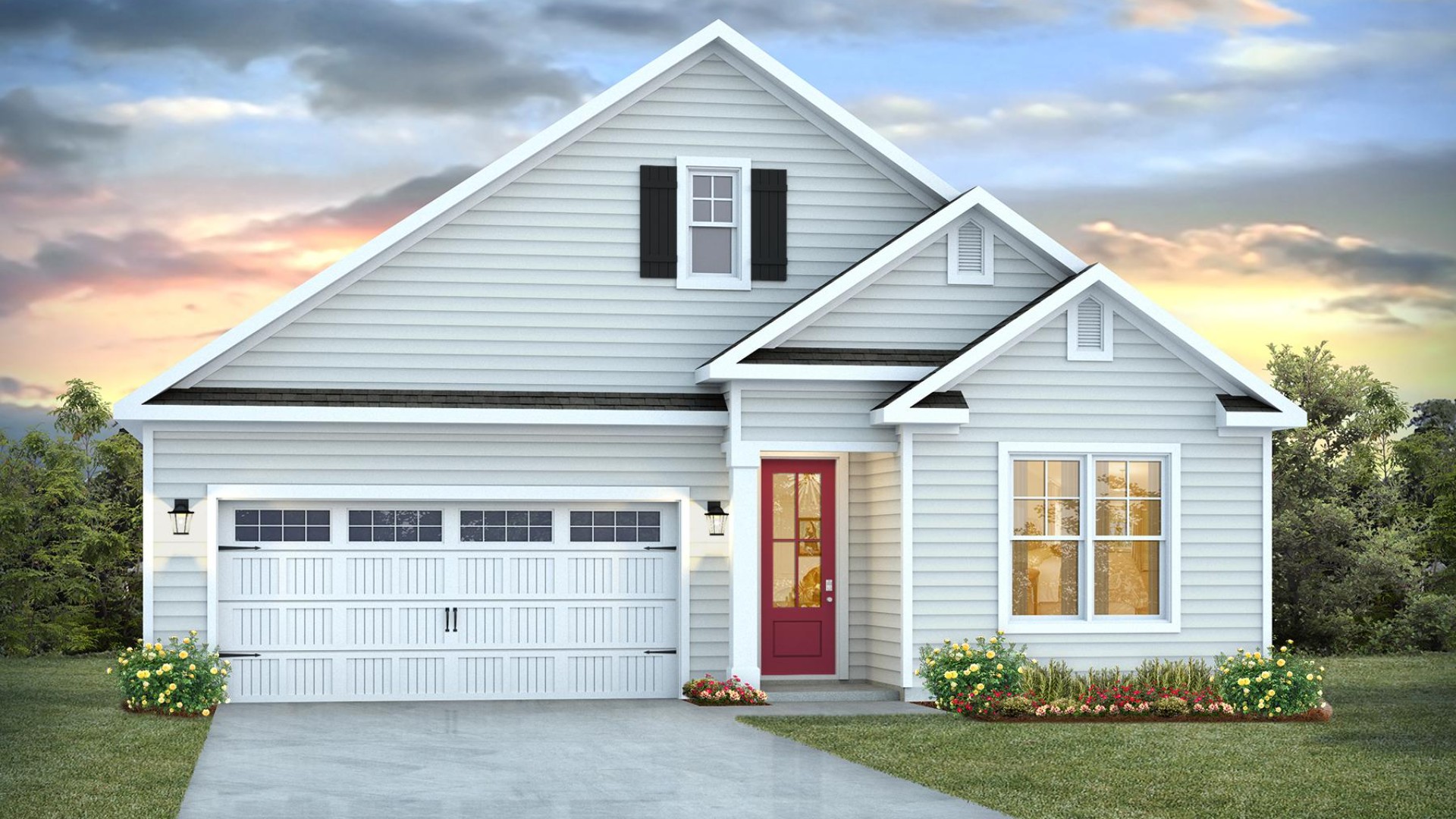 Inside this home is 1,881 square feet of comfortable living. The living area is an open concept, where your kitchen, living, and dining areas blend seamlessly into a space perfect for everyday living and entertaining.