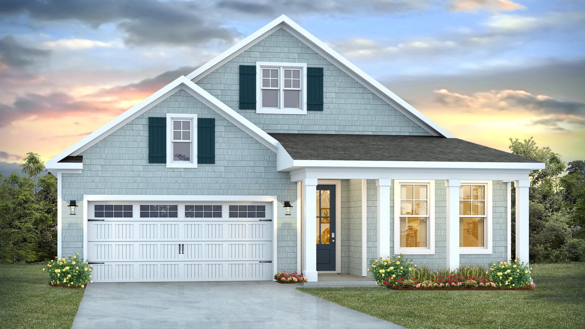 Inside this home is 1,881 square feet of comfortable living. The living area is an open concept, where your kitchen, living, and dining areas blend seamlessly into a space perfect for everyday living and entertaining.