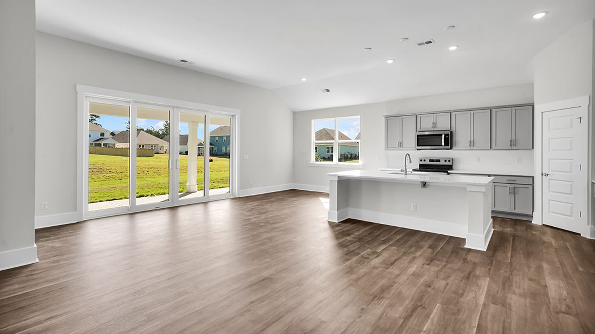 The living area is an open concept, where your kitchen, living, and dining areas blend seamlessly into a space perfect for everyday living and entertaining.