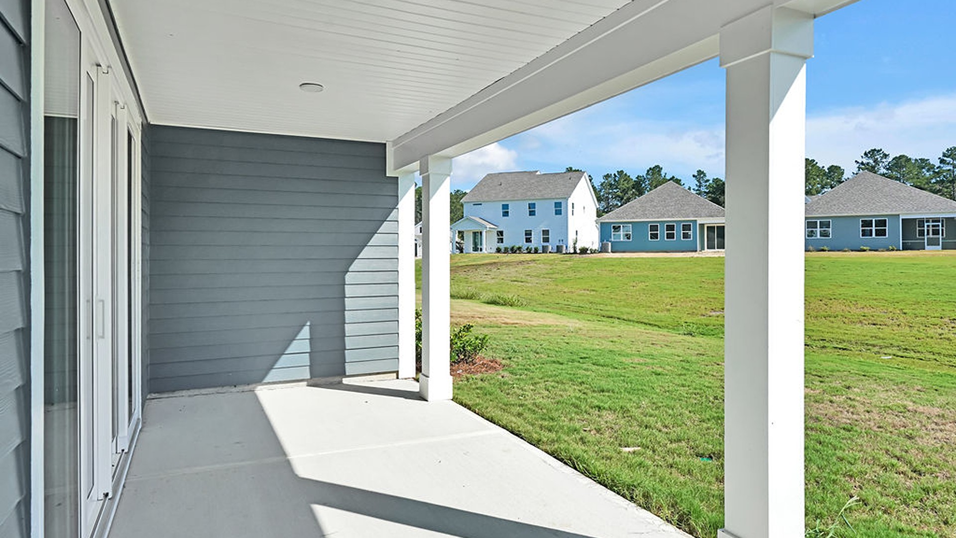 Spend the end of your days on the oversized covered porch.