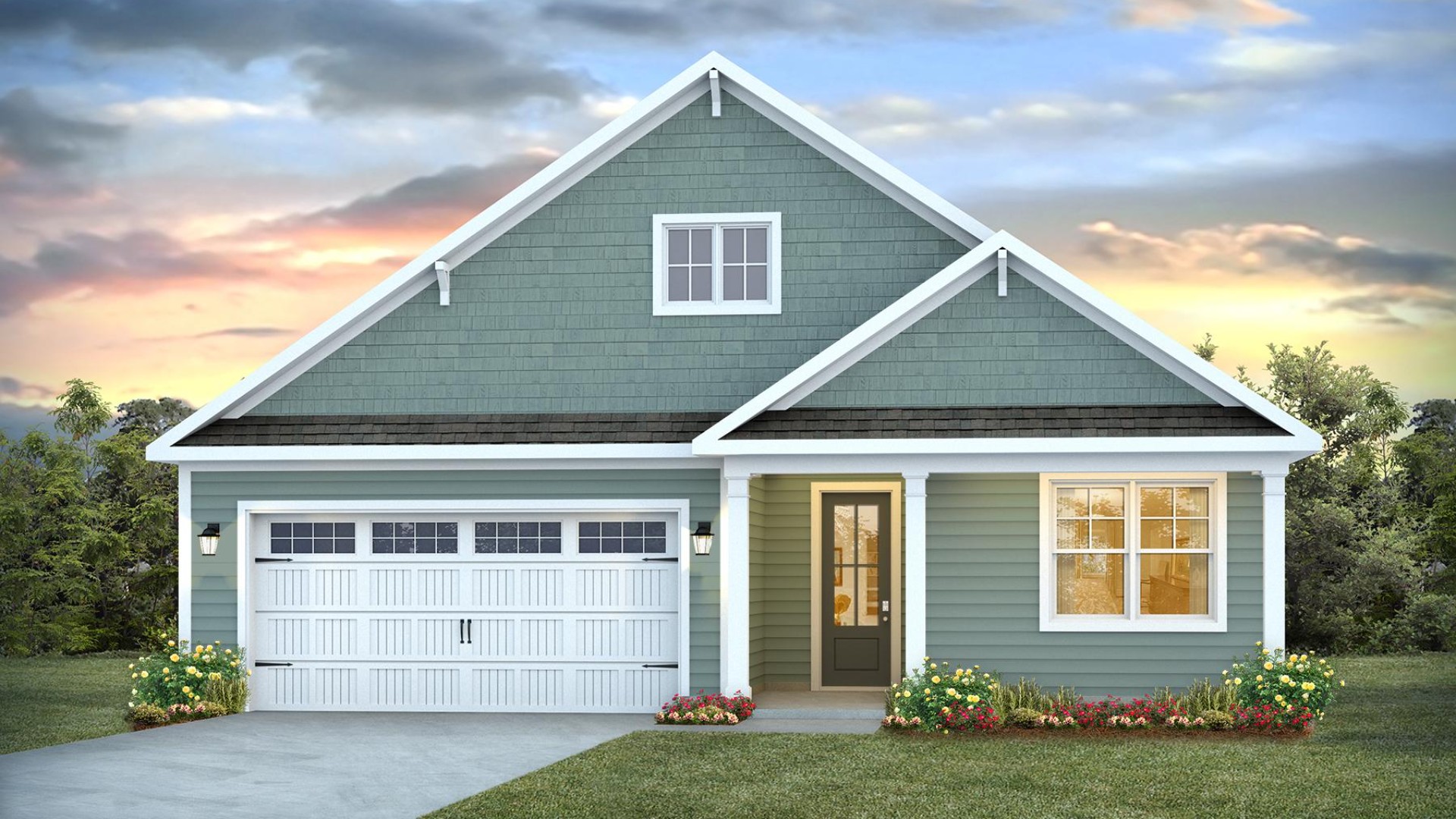 The Litchfield is a 3 bedroom 2 bath, 1,983 sq ft and is one of our most desirable single story homes. High ceilings and lots of windows create a bright and airy entertaining space. Open concept design with plenty of room for everyone to gather around the huge kitchen island.