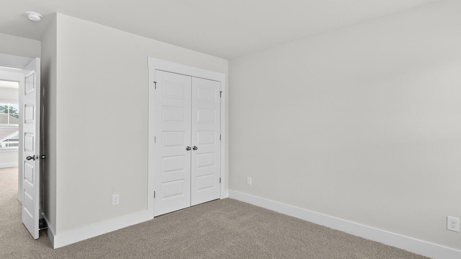 There are three additional bedrooms and a full bath upstairs. In every bedroom you’ll have carpeted floors and a closet in each
