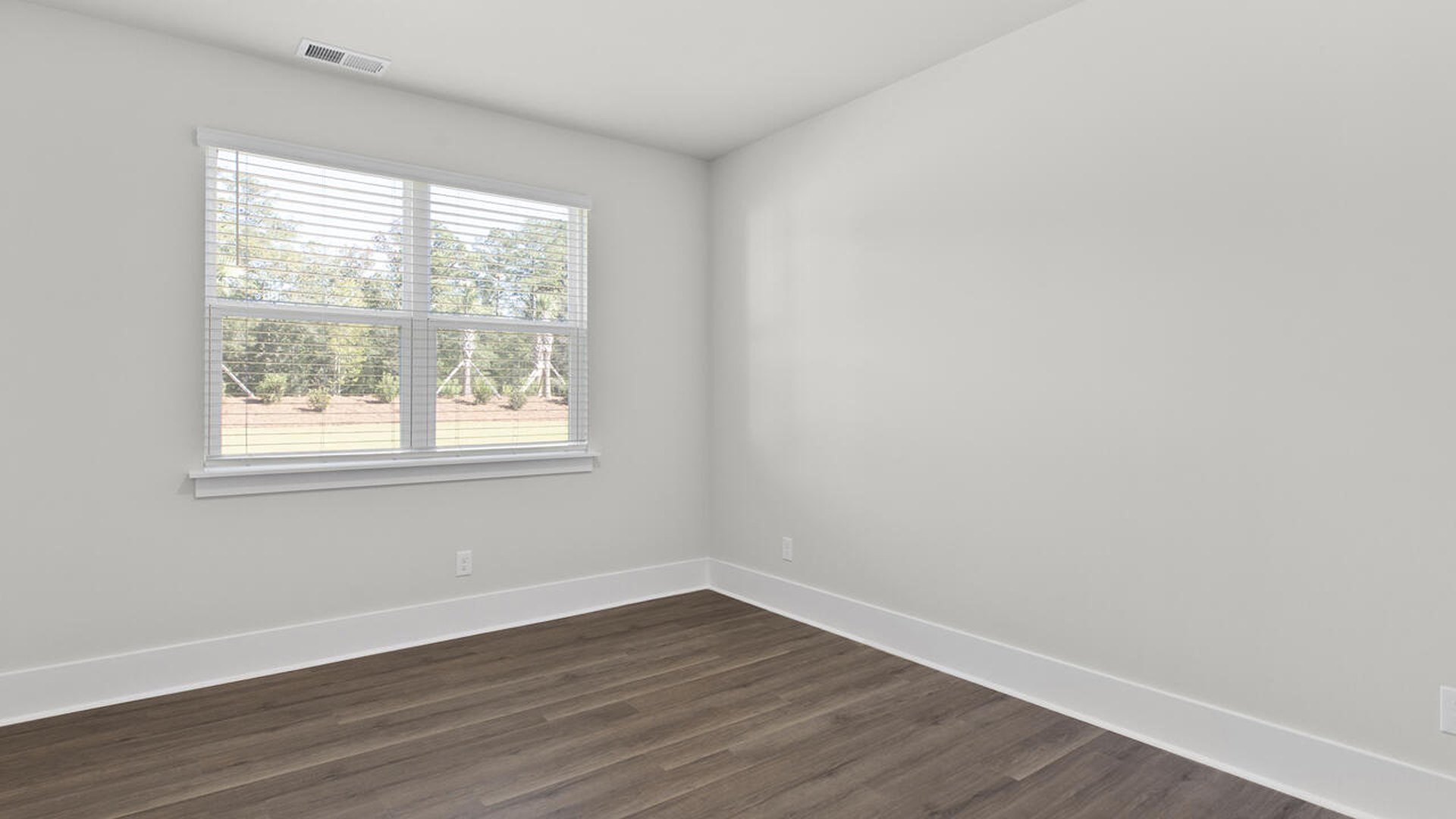 There are three additional bedrooms and a full bath upstairs. In every bedroom you’ll have carpeted floors and a closet in each