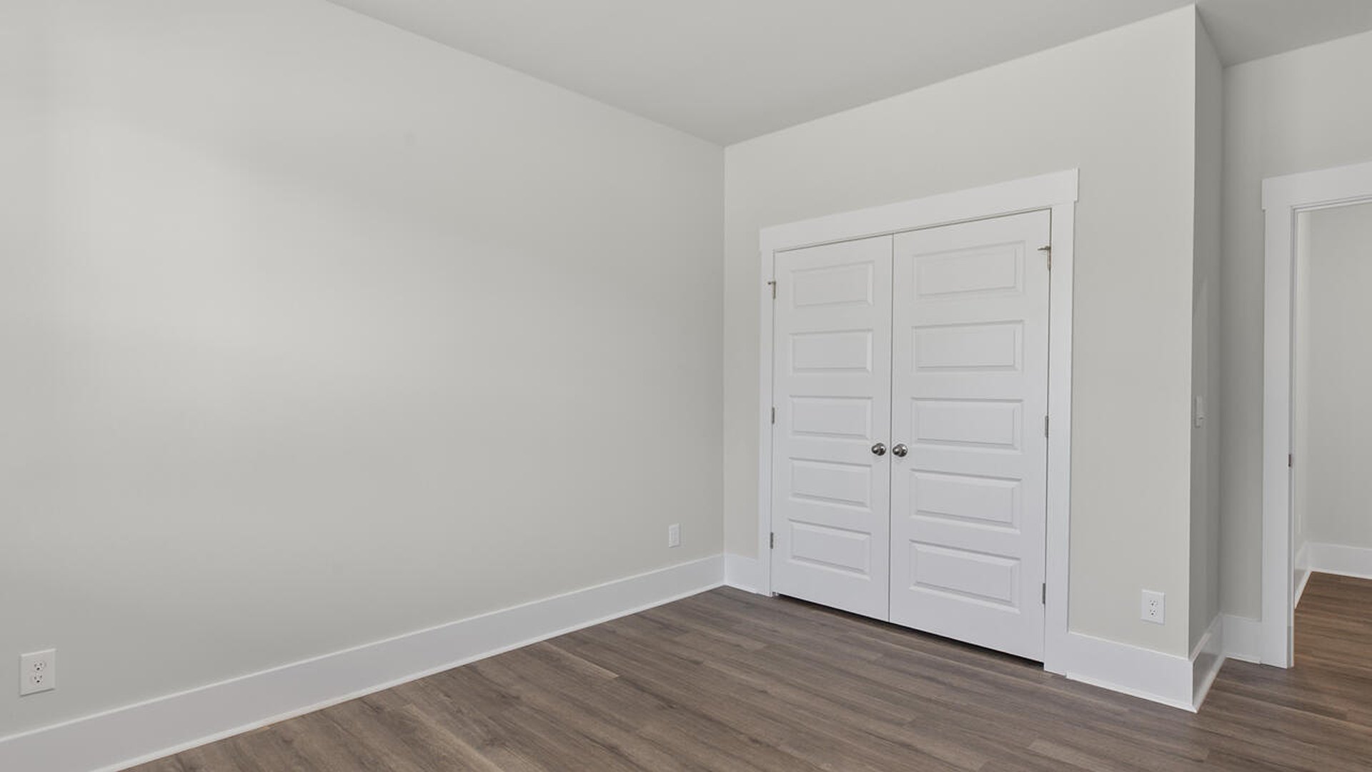 There are three additional bedrooms and a full bath upstairs. In every bedroom you’ll have carpeted floors and a closet in each