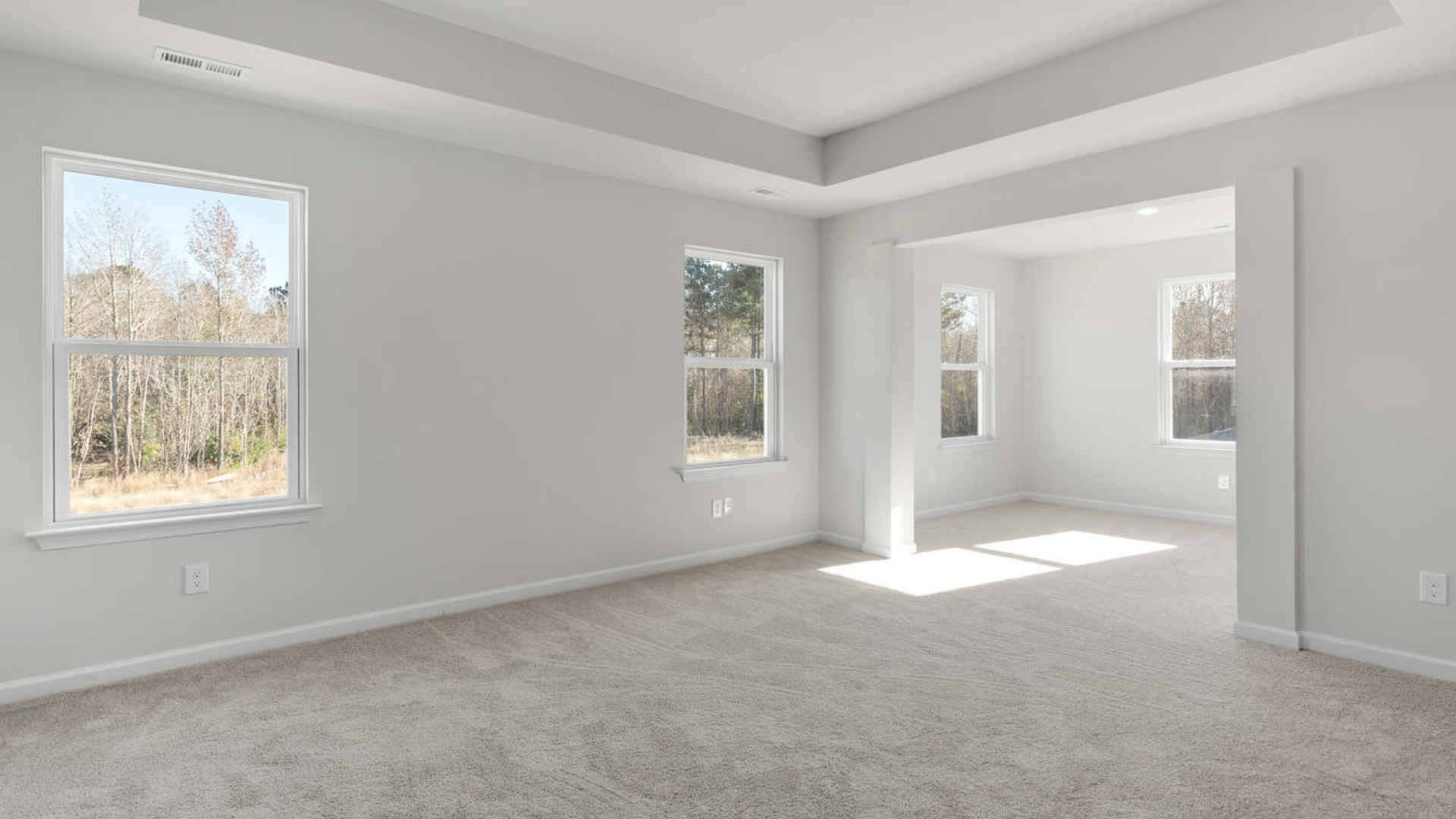 Large upstairs loft with closets for storage. Upstairs you are greeted by a convenient loft, a laundry room