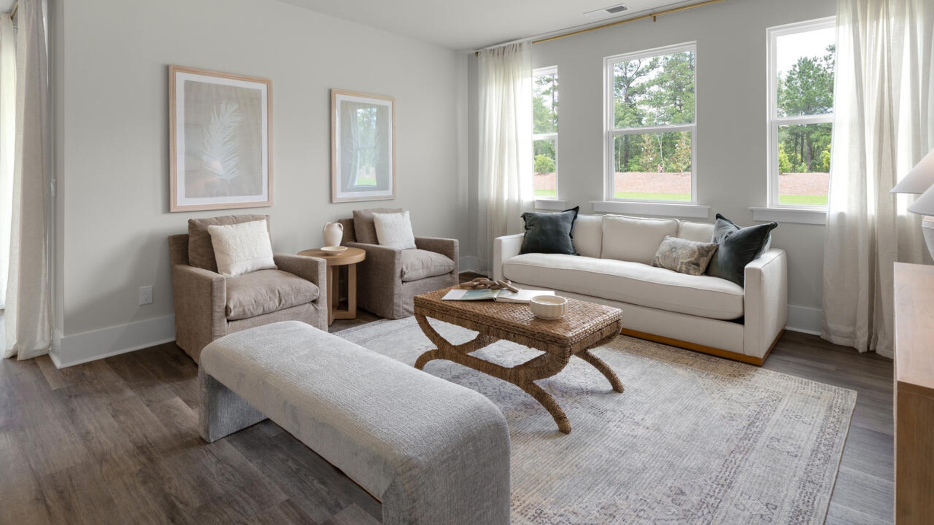 The primary bedroom has its own attached bathroom that features a walk-in closet and all the space you need to get ready in the morning. Sharing a sink isn’t a worry with the double vanity