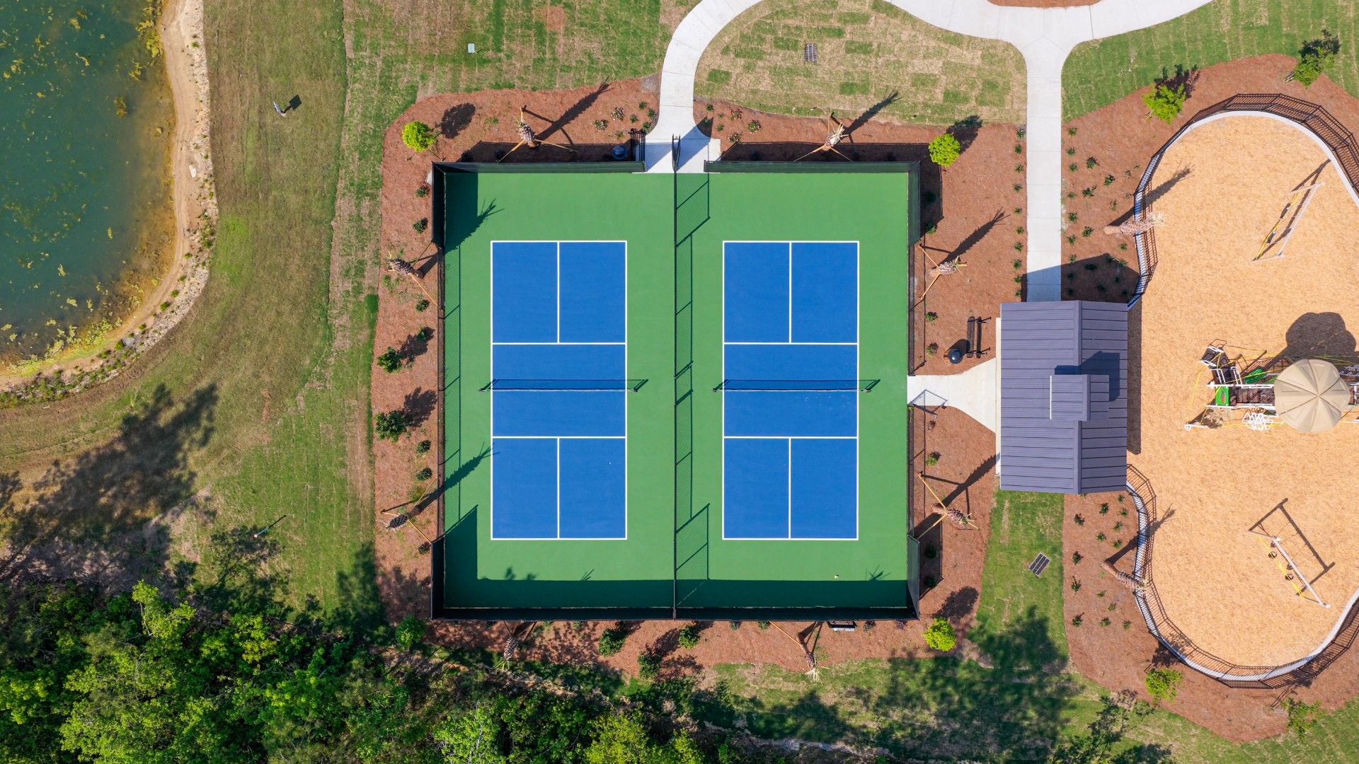 Homeowners will enjoy the future Amenity Center that will include a resort-style pool, clubhouse with kitchen, playground, pickleball courts, fire pit, and pocket park. Homeowners will enjoy the future Amenity Center that will include a resort-style pool, clubhouse with kitchen, playground, pickleball courts, fire pit, and pocket park.