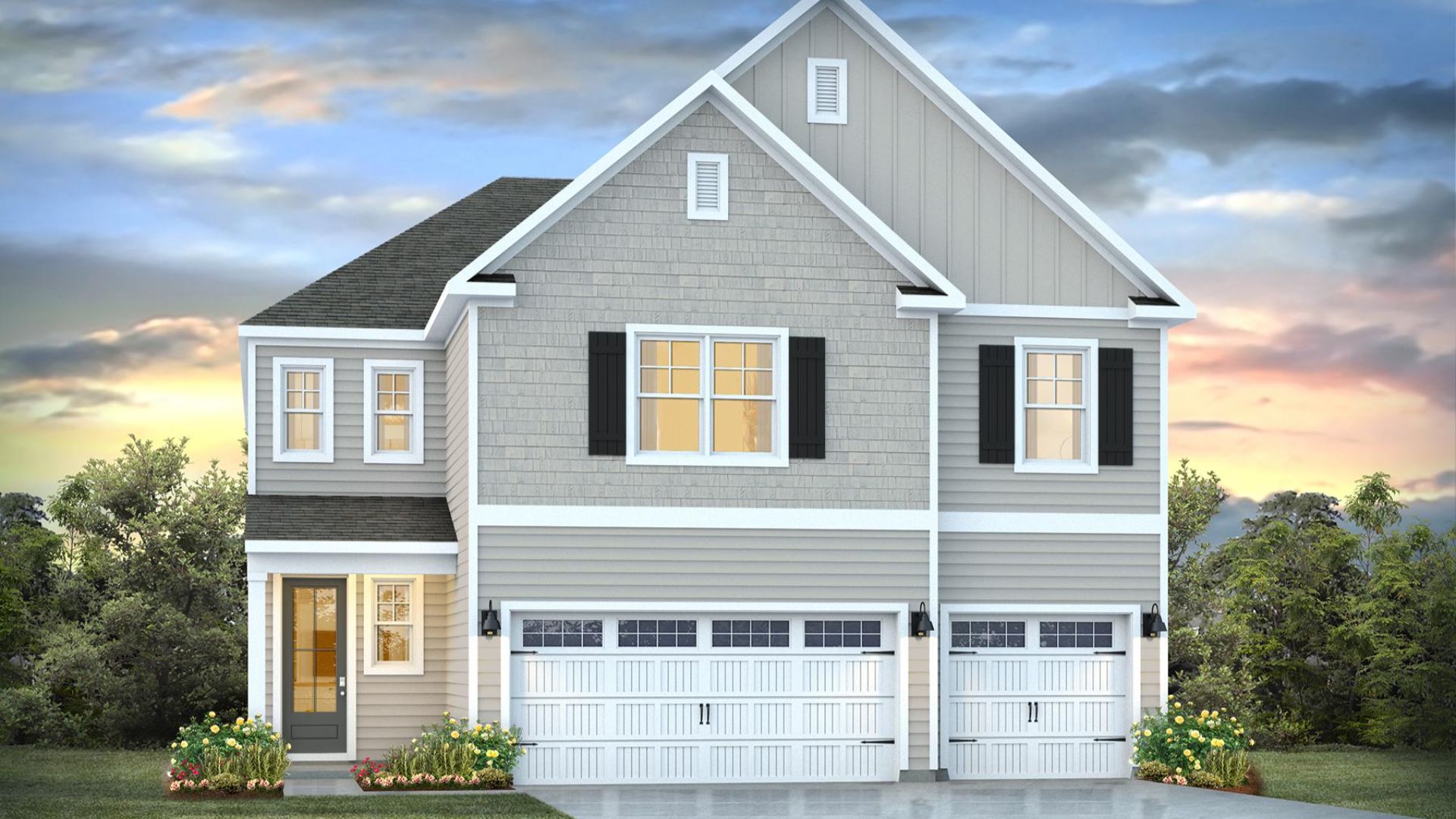 Experience the perfect blend of open-concept design and thoughtful privacy in the Glencoe located in Blake Farm, Wilmington NC. Inside this 5-bedroom, 4.5-bathroom home, you’ll find 3,503 square feet of comfortable living.