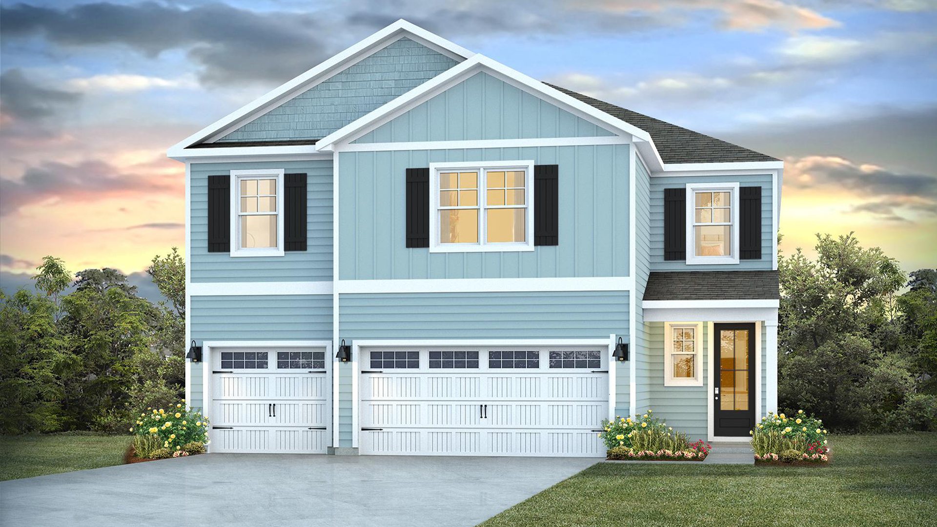 Experience the perfect blend of open-concept design and thoughtful privacy in the Glencoe located in Blake Farm, Wilmington NC. Inside this 5-bedroom, 4.5-bathroom home, you’ll find 3,503 square feet of comfortable living.