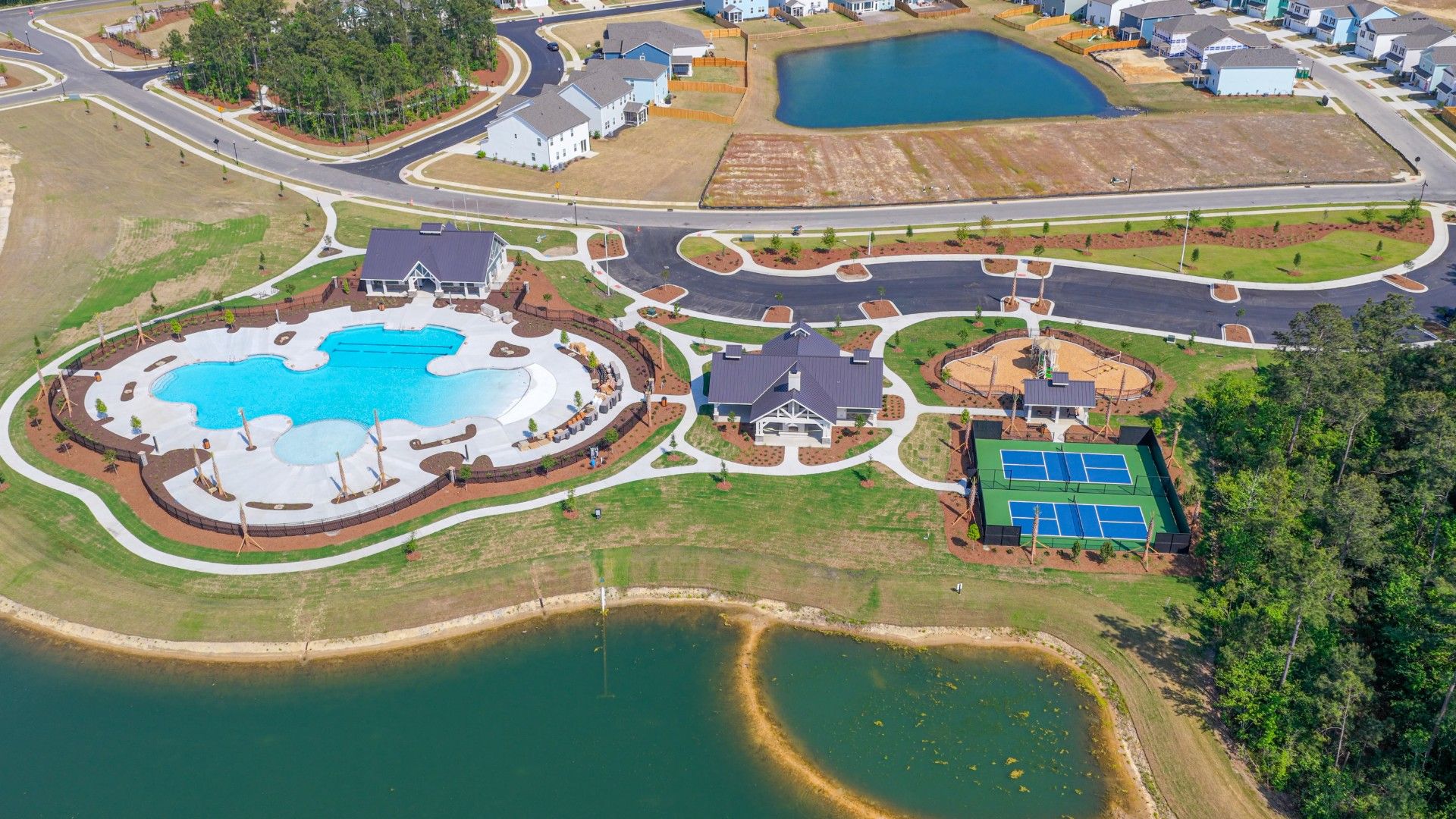 The Future Amenity Center will include a resort-style pool, clubhouse with kitchen, playground, pickleball courts, fire pit, and pocket park. Discover the allure of Indigo Preserve