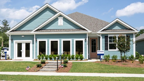 The Madison plan is a perfect home for relaxation and entertaining with a very open floor plan, 10-foot high ceilings, and a large gourmet kitchen