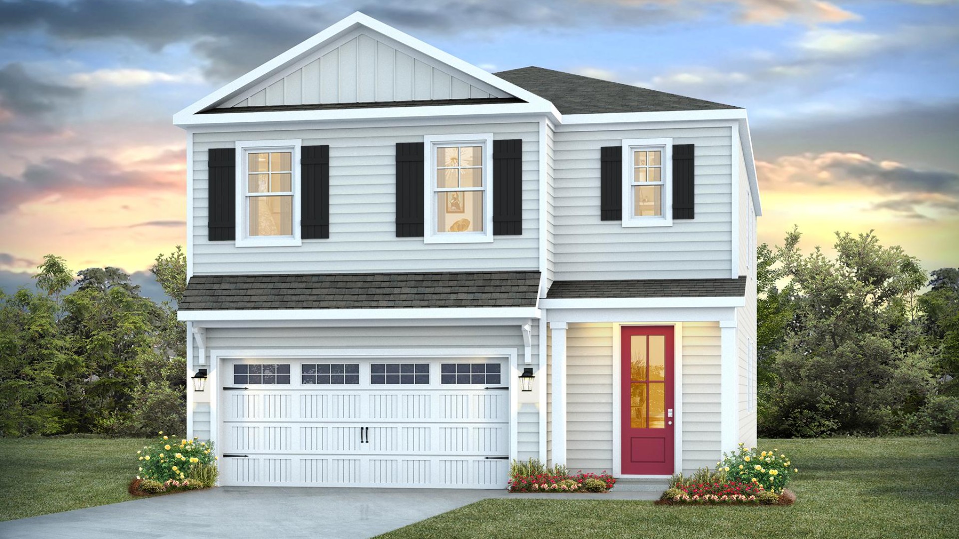 The Robie floorplan with its open concept first floor as well as a 1st floor guest suite is perfect for today's family.