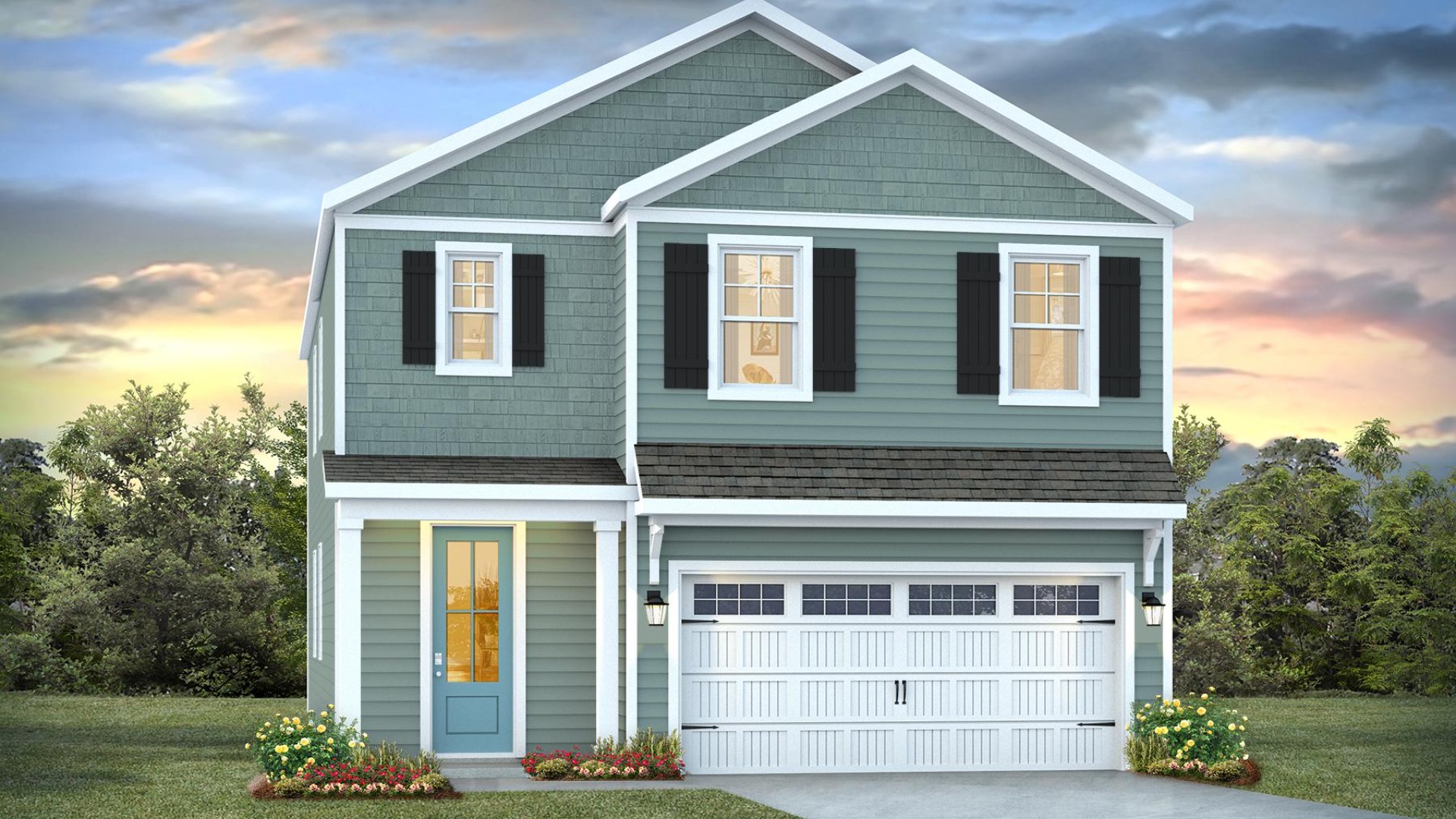 The Robie floorplan with its open concept first floor as well as a 1st floor guest suite is perfect for today's family.