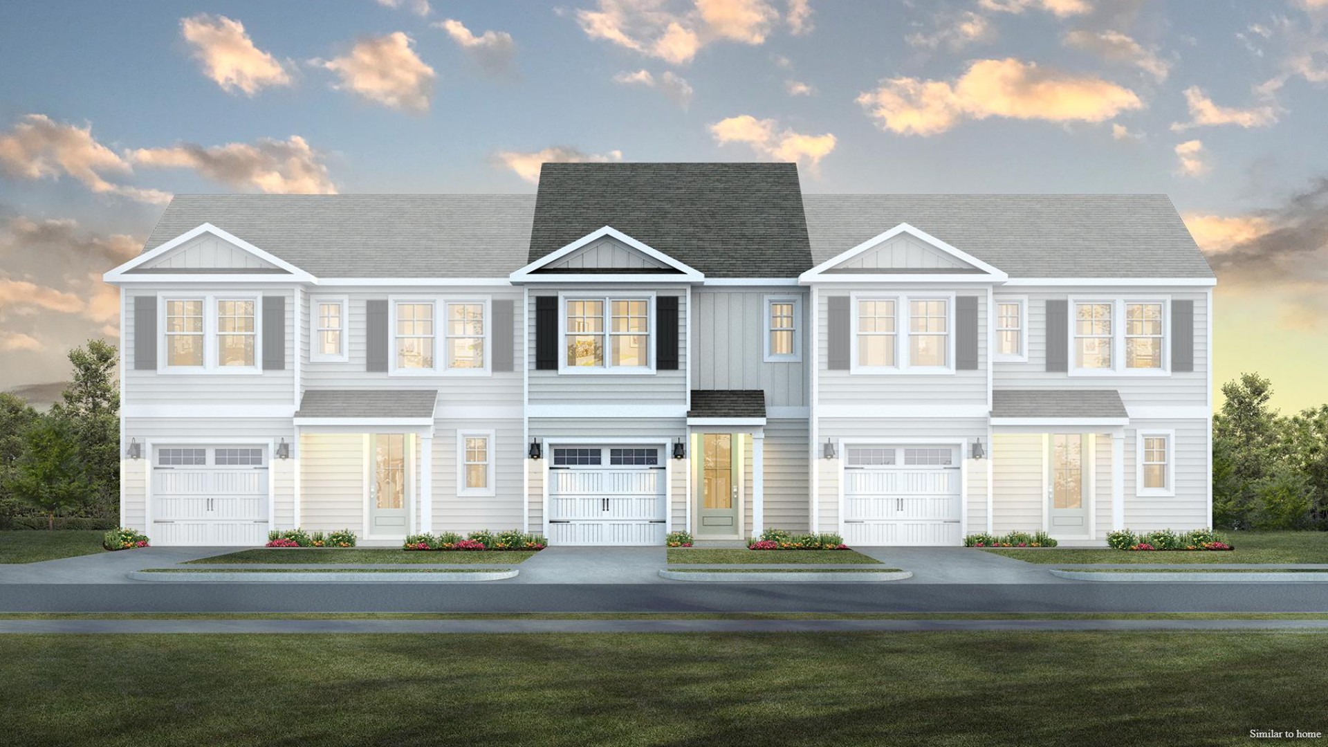 The Pearson floor plan is a 3-bedroom, 2.5-bath, 1,418 sq ft gem that combines modern convenience with style and charm. The Pearson is featured in our Indigo Preserve community in Leland, North Carolina.