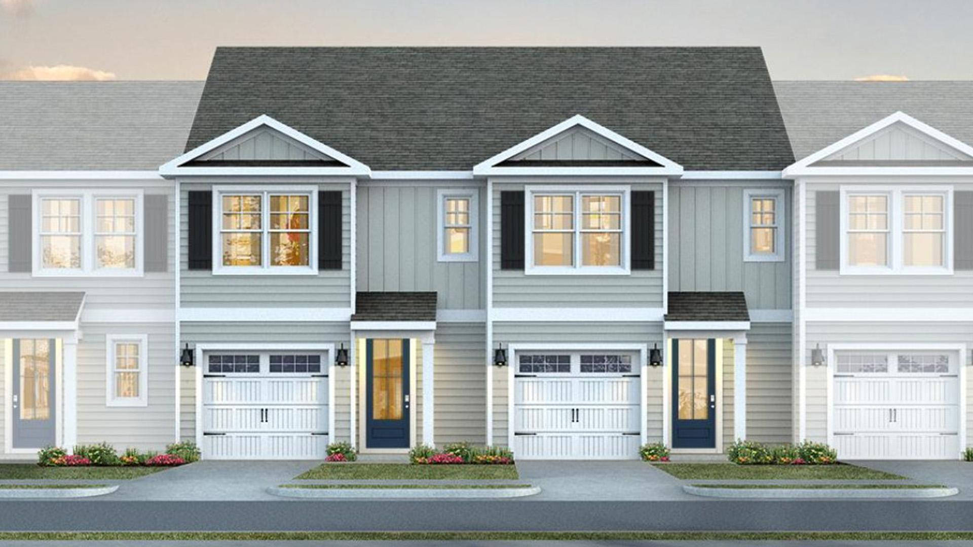 The Pearson floor plan is a 3-bedroom, 2.5-bath, 1,418 sq ft gem that combines modern convenience with style and charm. The Pearson is featured in our Indigo Preserve community in Leland, North Carolina.